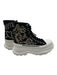 Alexander McQueen Shoe Size 6 Black & White Canvas Lug Sole Lace Up Sneakers Black & White / 6
