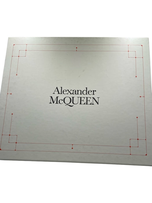 Alexander McQueen Shoe Size 6 Black & White Canvas Lug Sole Lace Up Sneakers Black & White / 6