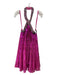 Mac Duggal Size 0 Magenta Polyester Sequins Faux Diamond Halter Dress Magenta / 0