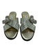 Jimmy Choo Shoe Size 35 Silver & Gold Leather Sequins Buckle Detail Sandals Silver & Gold / 35