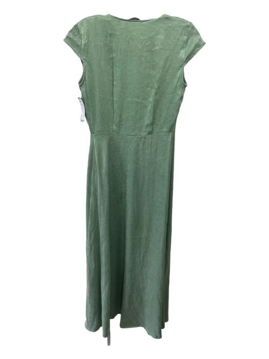 & Other Stories Size 0 Sage green Lyocell & viscose Wrap Cap Sleeve Dress Sage green / 0