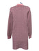 Barrie Ltd. Size L Pink, Burgundy, White Cashmere & Cotton Knit check Dress Pink, Burgundy, White / L
