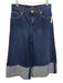 7 For All Mankind Size 26 Dark Wash Cotton Zip Fly High Rise Culotte Jeans Dark Wash / 26