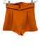 Camila Coelho Size Small Orange Polyester Blend High Rise Pleated Short Set Orange / Small