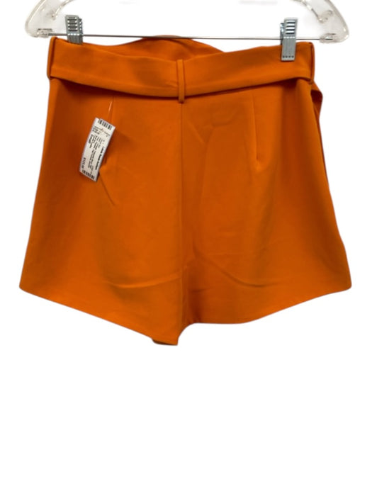Camila Coelho Size Small Orange Polyester Blend High Rise Pleated Short Set Orange / Small