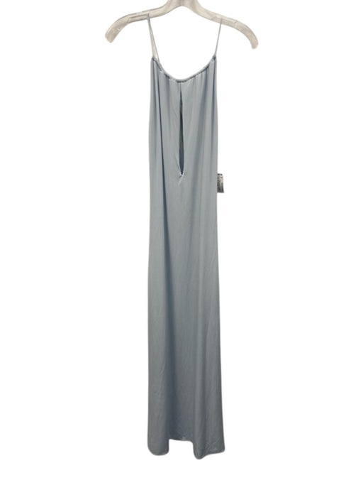 Meshki Size Small Light Blue Polyester Blend Sleeveless Faux Pearl Maxi Gown Light Blue / Small