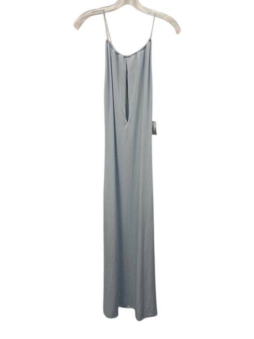 Meshki Size Small Light Blue Polyester Blend Sleeveless Faux Pearl Maxi Gown Light Blue / Small