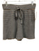 A.L.C. Size L Blue, Black, Beige Cotton Blend Knit Stripe Crop Short Set Blue, Black, Beige / L