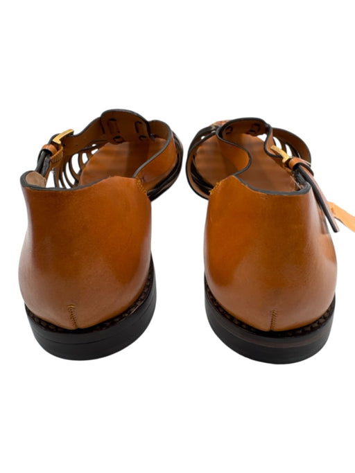 Tory Burch Shoe Size 8 Brown Leather Buckle Fisherman Sandals Brown / 8