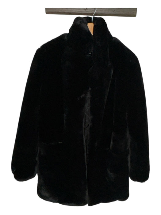 APPARIS Size XS Black Faux Fur Chunky Coat Black / XS