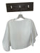 Mare Mare Size XS White Polyester Blend Short Sleeve V Neck Cropped Top White / XS