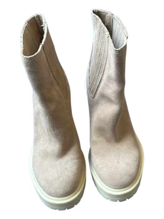 Dolce Vita Shoe Size 6 light brown Suede Platform Block Heel bootie Boots light brown / 6