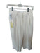 Wilfred Size 2 Cream Polyester High Waist Straight Leg Trouser Pants Cream / 2