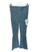 Show Me Your Mumu Size XS Med Dark Wash Cotton High Waist Striped Flare Jeans Med Dark Wash / XS