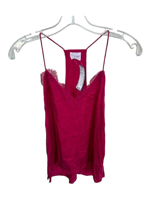 Cami NYC Size XS Magenta Silk Lace Spaghetti Strap Top Magenta / XS