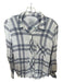 Rails Size XS Blue & White Rayon Long Sleeve Plaid Button Down Top Blue & White / XS