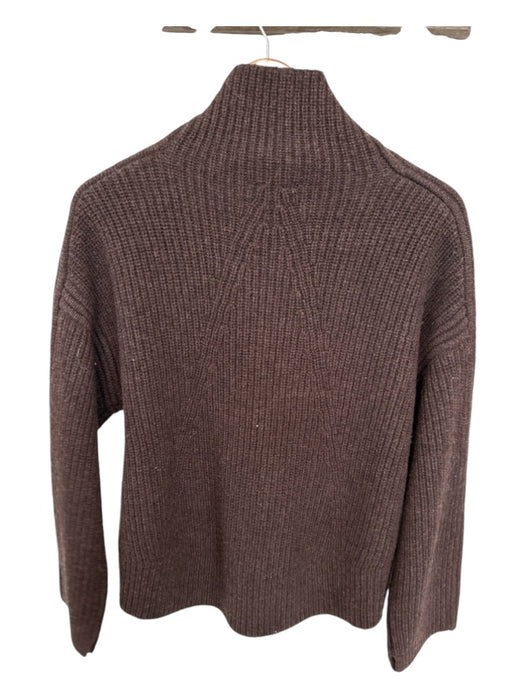 Rag & Bone Size XXS Brown Wool Mock Neck Knit Long Sleeve Sweater Brown / XXS