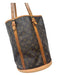 Louis Vuitton Brown & Beige Coated Canvas Monogram Shoulder Bag Bucket Bag Brown & Beige / L