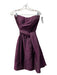 See By Chloe Size 4 Black & Purple Polyester Strapless Speckled A Line Dress Black & Purple / 4