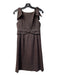 Marc By Marc Jacobs Size 0 Brown Polyester Boat Neck Bow Detail Back Zip Dress Brown / 0