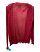 Brochu Walker Size P Red Bamboo Long Sleeve Open Front Ribbed Trim Cardigan Red / P