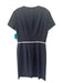 Boss Hugo Boss Size 6 Navy & white Round Neck Cap Sleeve Tulip Front Dress Navy & white / 6