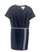 Boss Hugo Boss Size 6 Navy & white Round Neck Cap Sleeve Tulip Front Dress Navy & white / 6