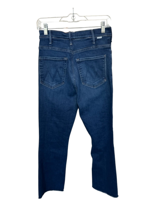 Mother Size 30 Dark Wash Cotton Blend High Waist Bootcut Raw Hem Jeans Dark Wash / 30