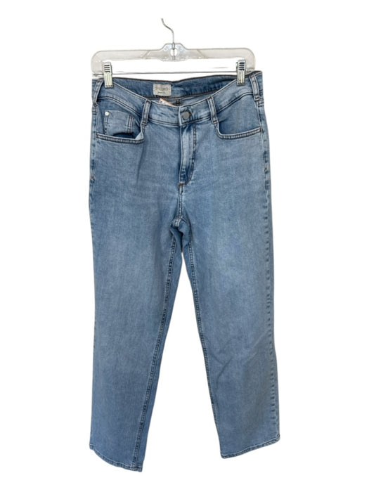 Pilcro Size 27 Light Wash Cotton Blend High Waist Straight Leg Jeans Light Wash / 27
