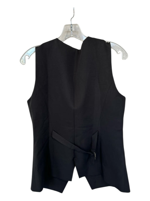 Kirundo Size M Black Polyester Sleeveless Buttons Top Black / M