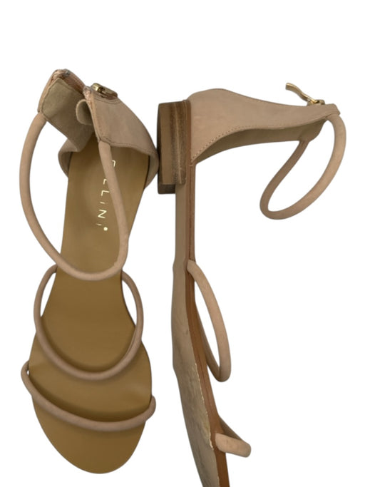 Billini Shoe Size 8 Blush Suede Back Zip Multi Strap Sandals Blush / 8