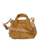 MZ Wallace Light Brown Nylon Quilted Top Handles Crossbody Strap Bag Light Brown / M