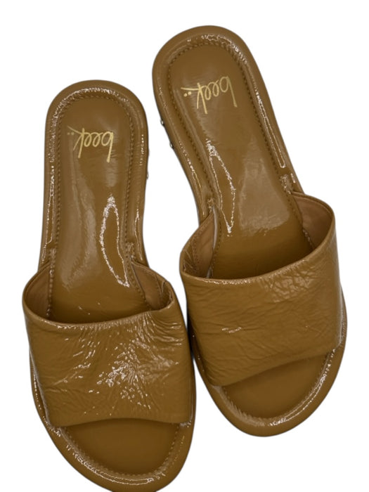 Beek Shoe Size 8 Tan Patent Leather Flat Mules Tan / 8