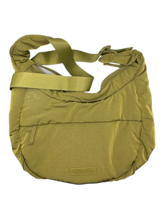 Athleta Olive Green Nylon Crossbody Puffer Athletic Bag Olive Green / S