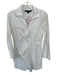 French Connection Size 10 White Cotton Long Sleeve Button Down Collar Dress White / 10
