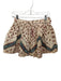 Ulla Johnson Size 6 Tan & Teal Cotton High Waist Aztec Belted Shorts Tan & Teal / 6