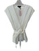 Donna Karan Size 8 Off White Cotton Blend Cap Sleeve 1 Button Sash Belt Top Off White / 8