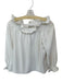 Tuckernuck Size S White Polyester Off Shoulder Long Balloon Sleeve Ruffles Top White / S