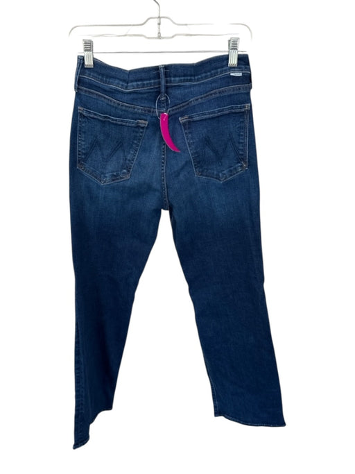 Mother Size 29P Dark Wash Cotton Blend High Waist Straight Leg Jeans Dark Wash / 29P