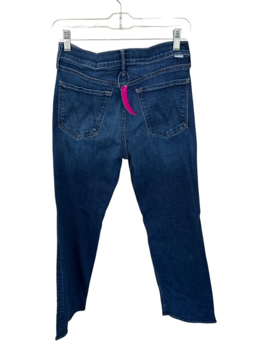 Mother Size 29P Dark Wash Cotton Blend High Waist Straight Leg Jeans Dark Wash / 29P