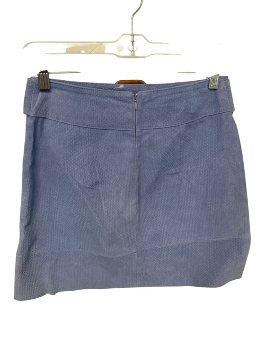 By Anthropologie Size 0 Lavendar Suede Textured Belted Mini Skirt Lavendar / 0