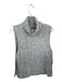 Vero Moda Size S Light Gray Acrylic Turtleneck Sleeveless Knit Sweater Light Gray / S