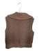 Varley Size S Brown Polyester Faux Shearling Full ZIp Athletic Vest Brown / S