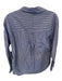 Veronica Beard Size S Blue & White Cotton Long Sleeve Button Down Top Blue & White / S