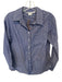 Veronica Beard Size S Blue & White Cotton Long Sleeve Button Down Top Blue & White / S