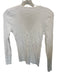 Faherty Size M White Cotton Blend Pointelle Henley Long Sleeve Top White / M