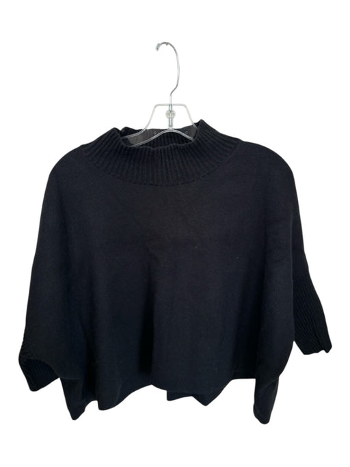 Kerisma Size One Size Black Angora Blend Turtle Neck Long Sleeve Sweater Black / One Size