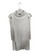 Zara Size M/L Oatmeal Acrylic Sleeveless Turtleneck Midi Skirt Set Oatmeal / M/L