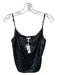 Joie Size XS Black Sequin Spaghetti Strap Top Black / XS