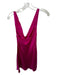 Amanda Uprichard Size S Magenta Silk Halter Neck Open Back Mini Dress Magenta / S